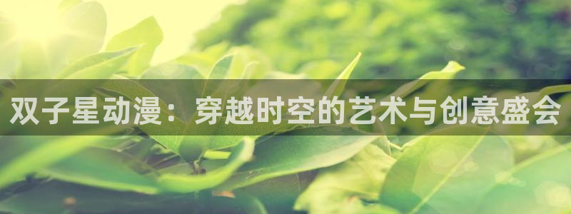 age动漫动：双子星动漫：穿越时空的艺术与创意盛会